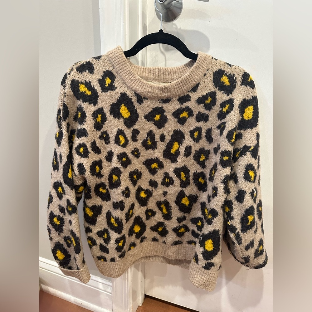 Mango Cheeta Sweater